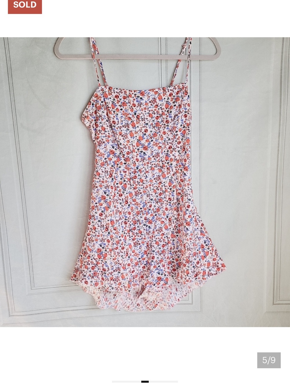 ASOS Floral Print Cutout Romper